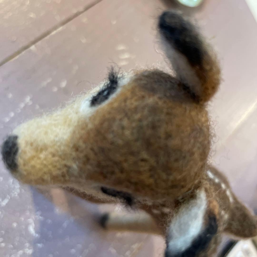 羊毛フェルトバンビ人形