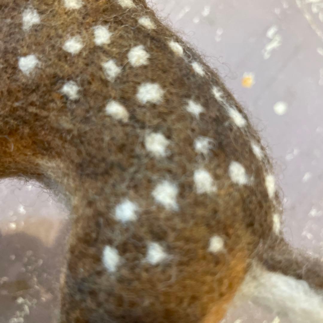 羊毛フェルトバンビ人形