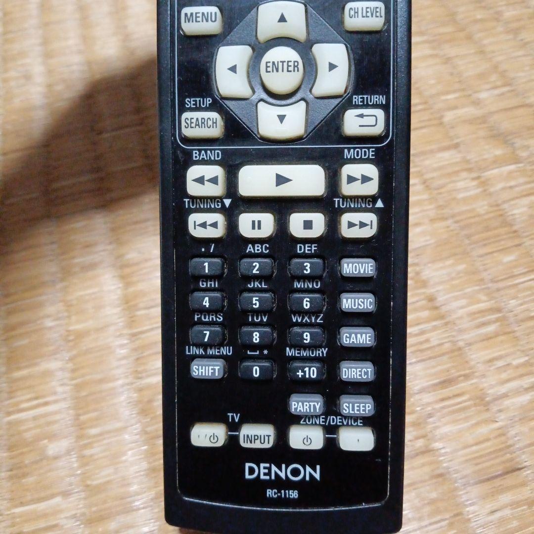 デノン　AVアンプ リモコン　RC-1156