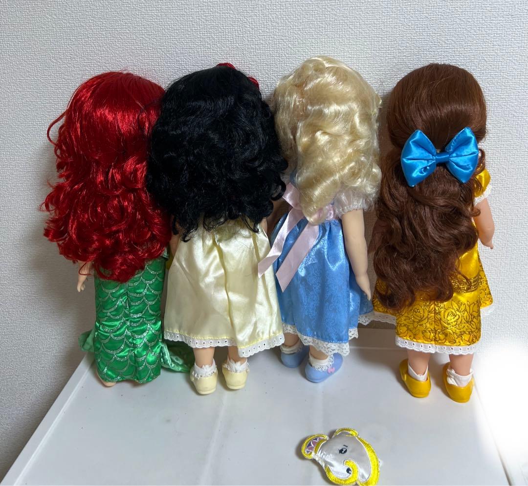 アニメータードール人形（ベル、シンデレラ、アリエル、白雪姫）