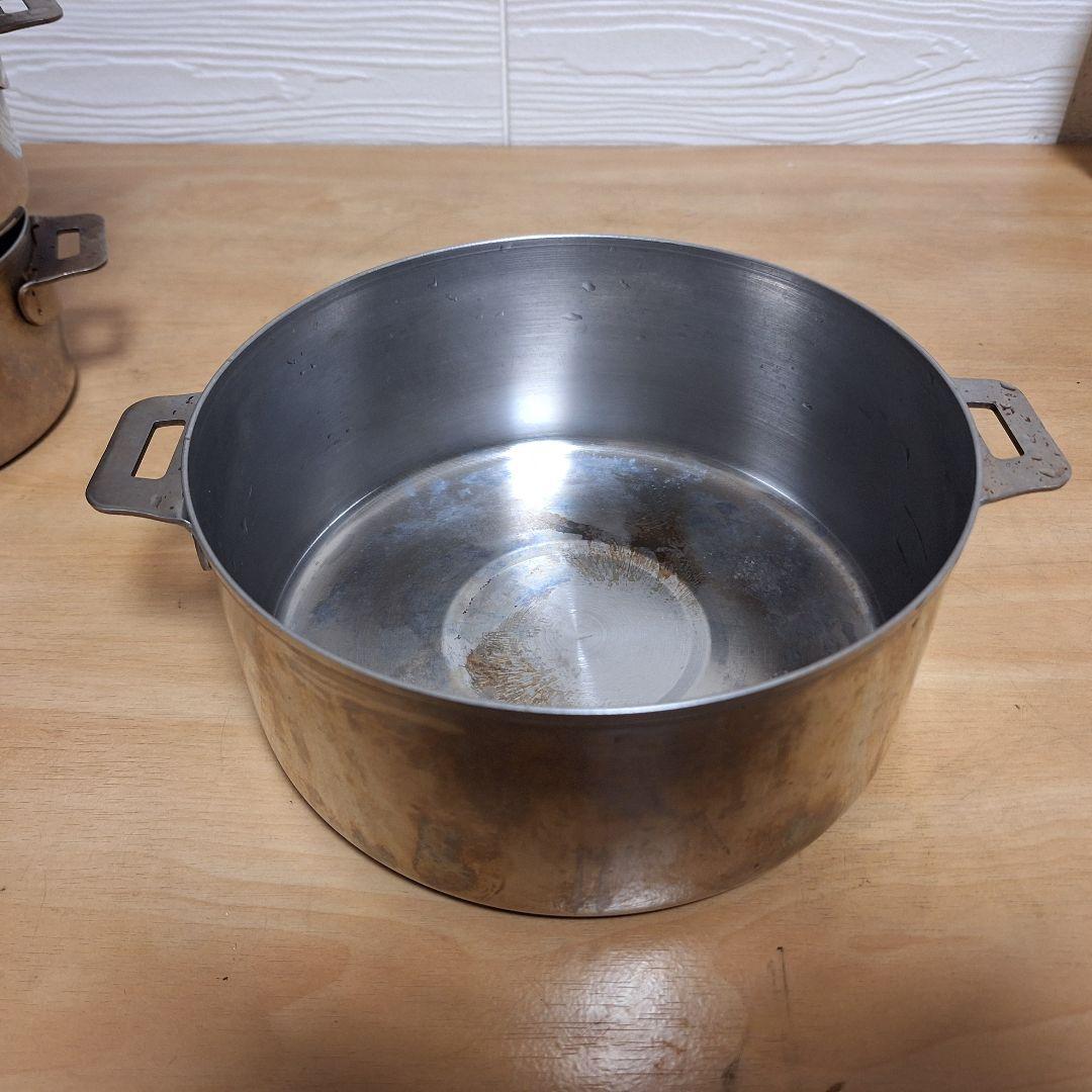 ステンレス鍋 3点セット 入れ子式 スタッキング収納可能（20cm他）IH対応