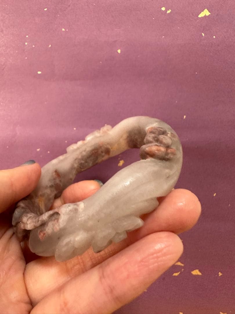 梅朶朶バングル　シャー太翠桜原石バングル