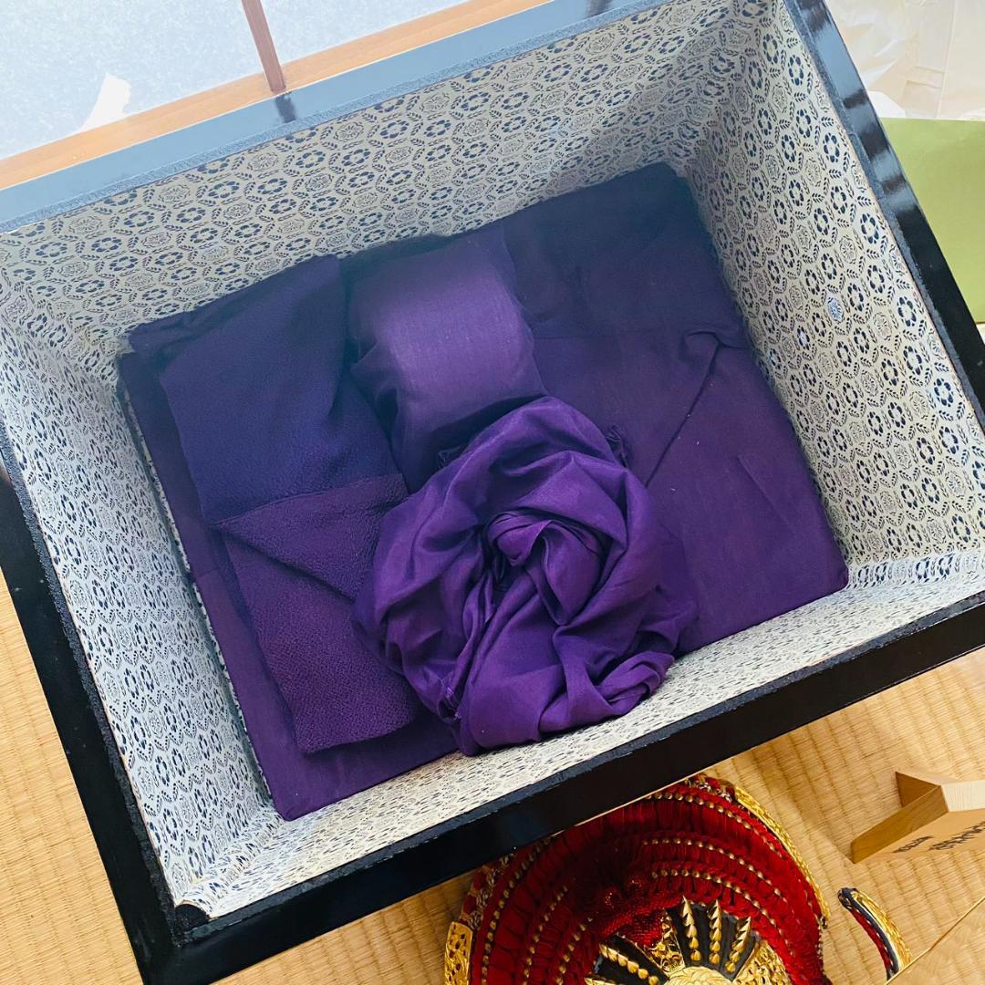 五月人形兜　秀月 金小札竹雀大鍬兜