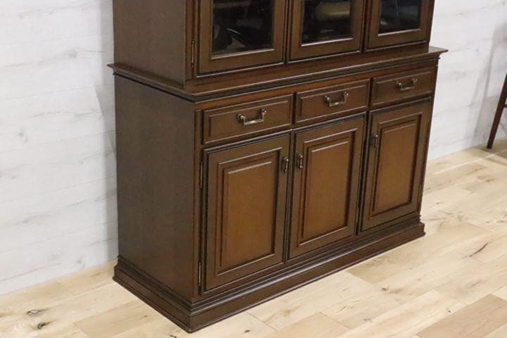 GMEK86○maruni / マルニ木工 最高級 飾り棚 キャビネットカップボ