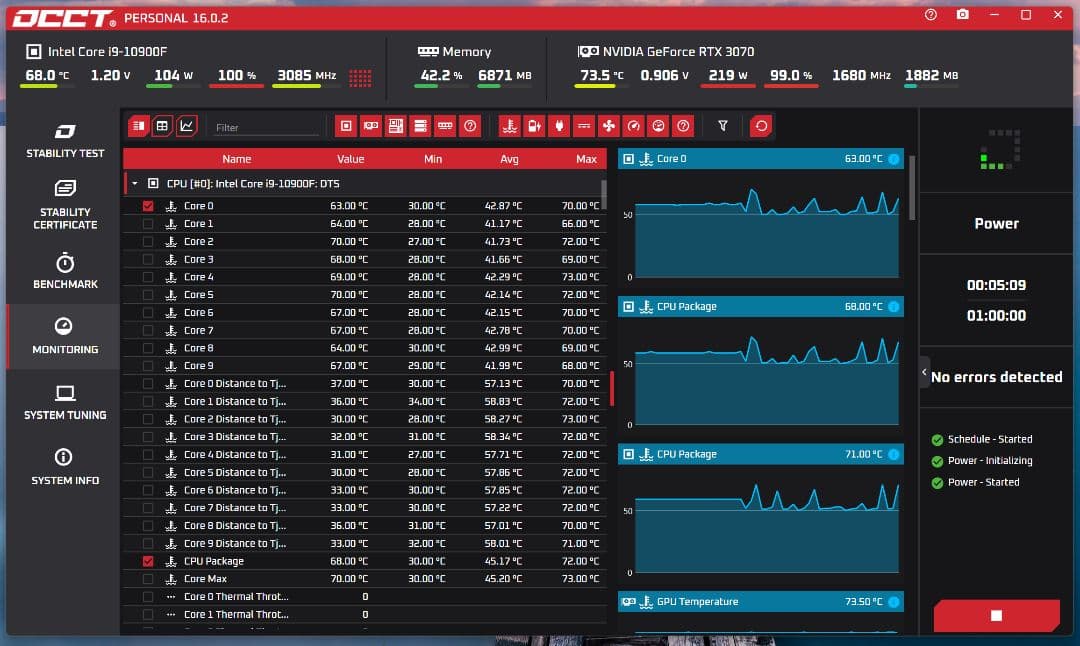 極美品 ゲーミングPC i9 3070 搭載 パノラマ水冷PC 専用モニター