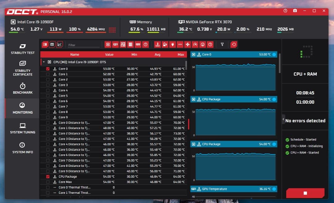 極美品 ゲーミングPC i9 3070 搭載 パノラマ水冷PC 専用モニター