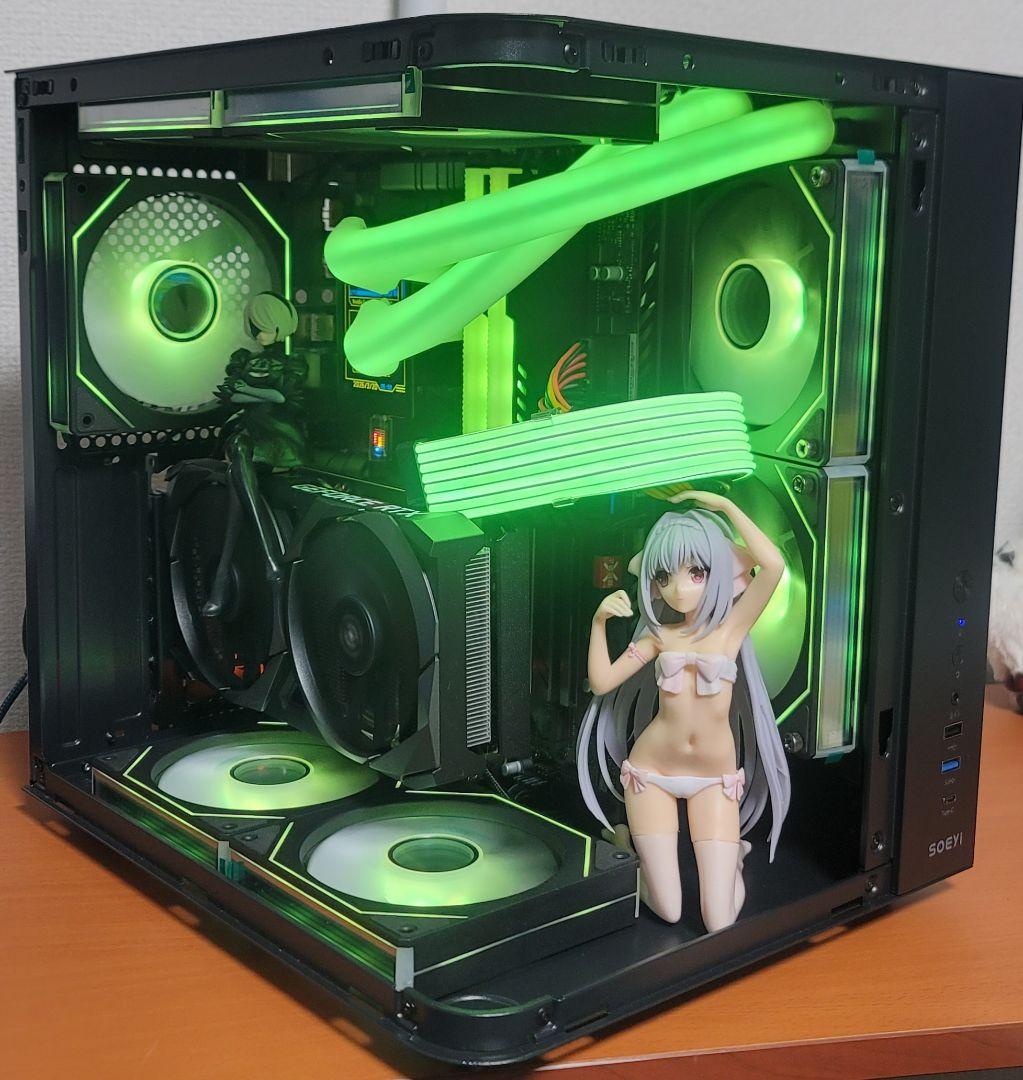 極美品 ゲーミングPC i9 3070 搭載 パノラマ水冷PC 専用モニター