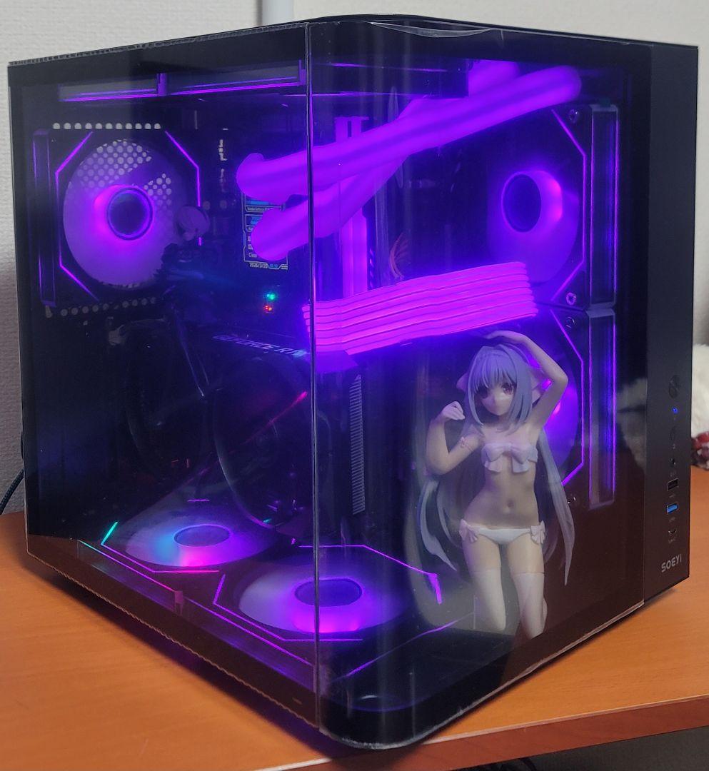 極美品 ゲーミングPC i9 3070 搭載 パノラマ水冷PC 専用モニター