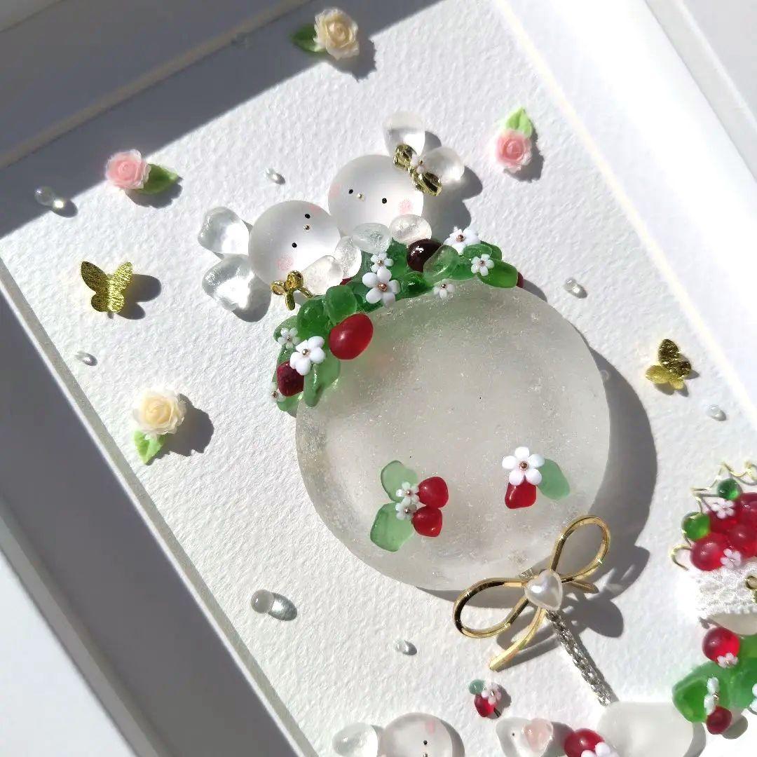 シーグラスアート『 いちごカクテル.。.:*♡』