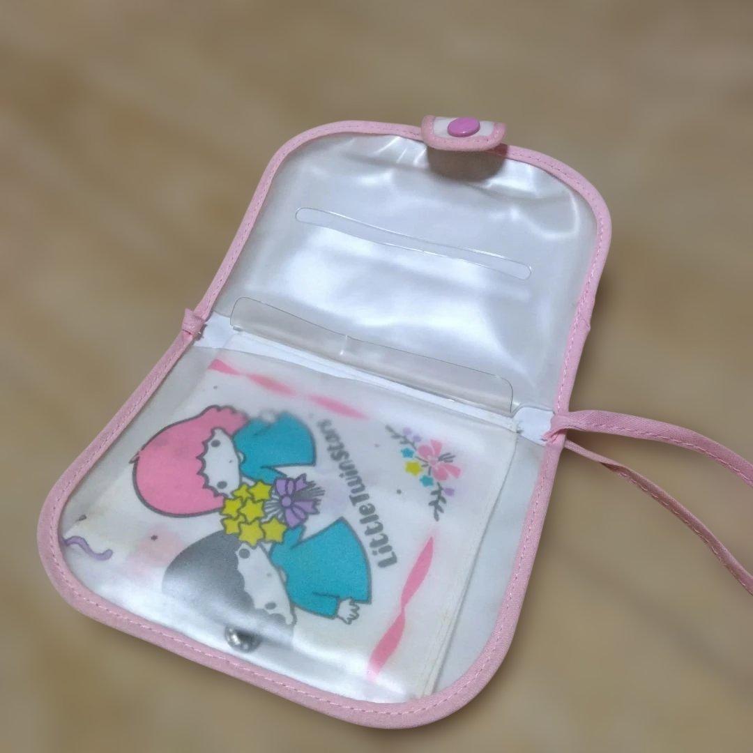 当時物　リトルツインスターズ(キキララ)ポシェット　ハンカチ付　サンリオ　希少