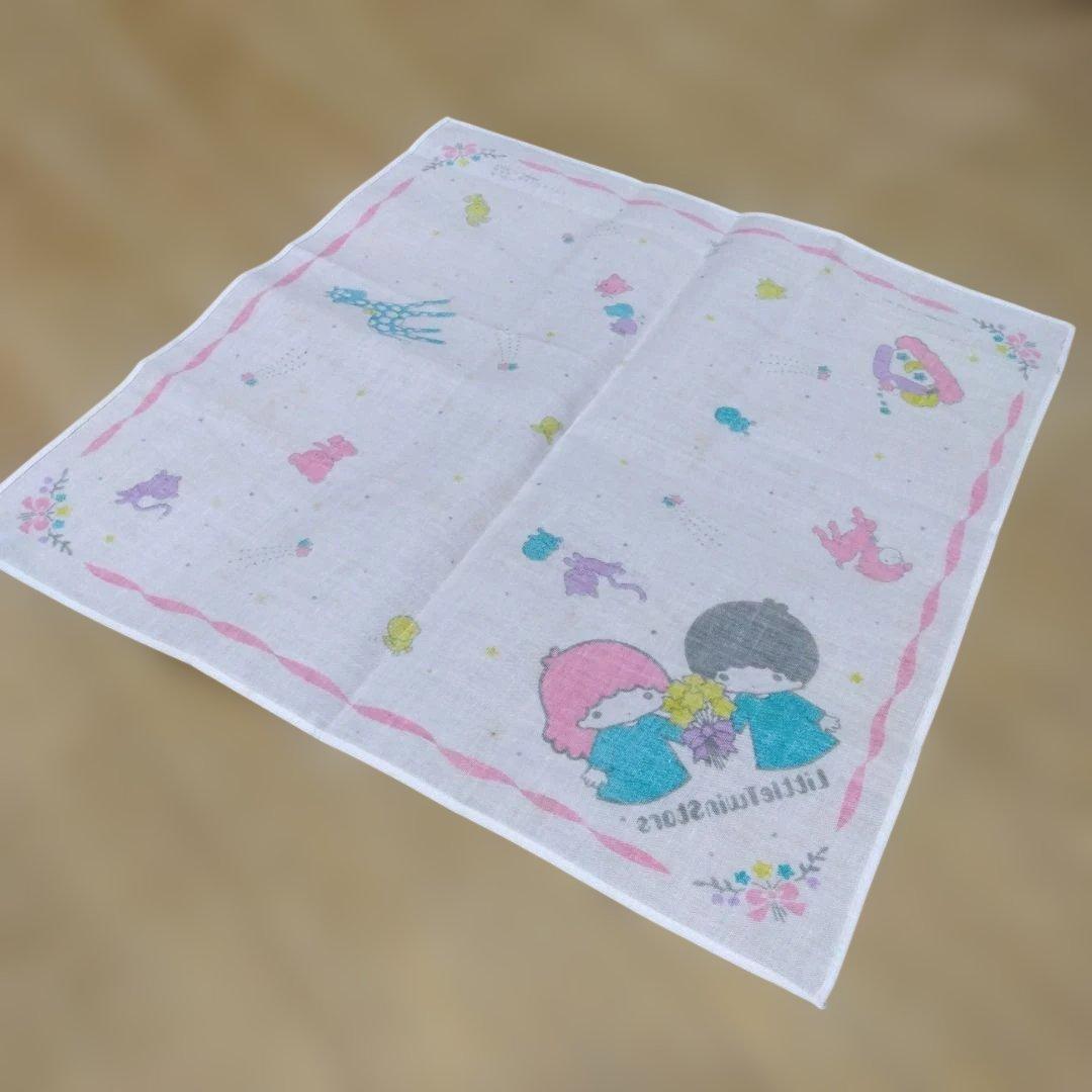 当時物　リトルツインスターズ(キキララ)ポシェット　ハンカチ付　サンリオ　希少