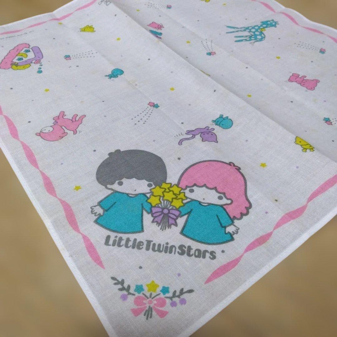 当時物　リトルツインスターズ(キキララ)ポシェット　ハンカチ付　サンリオ　希少