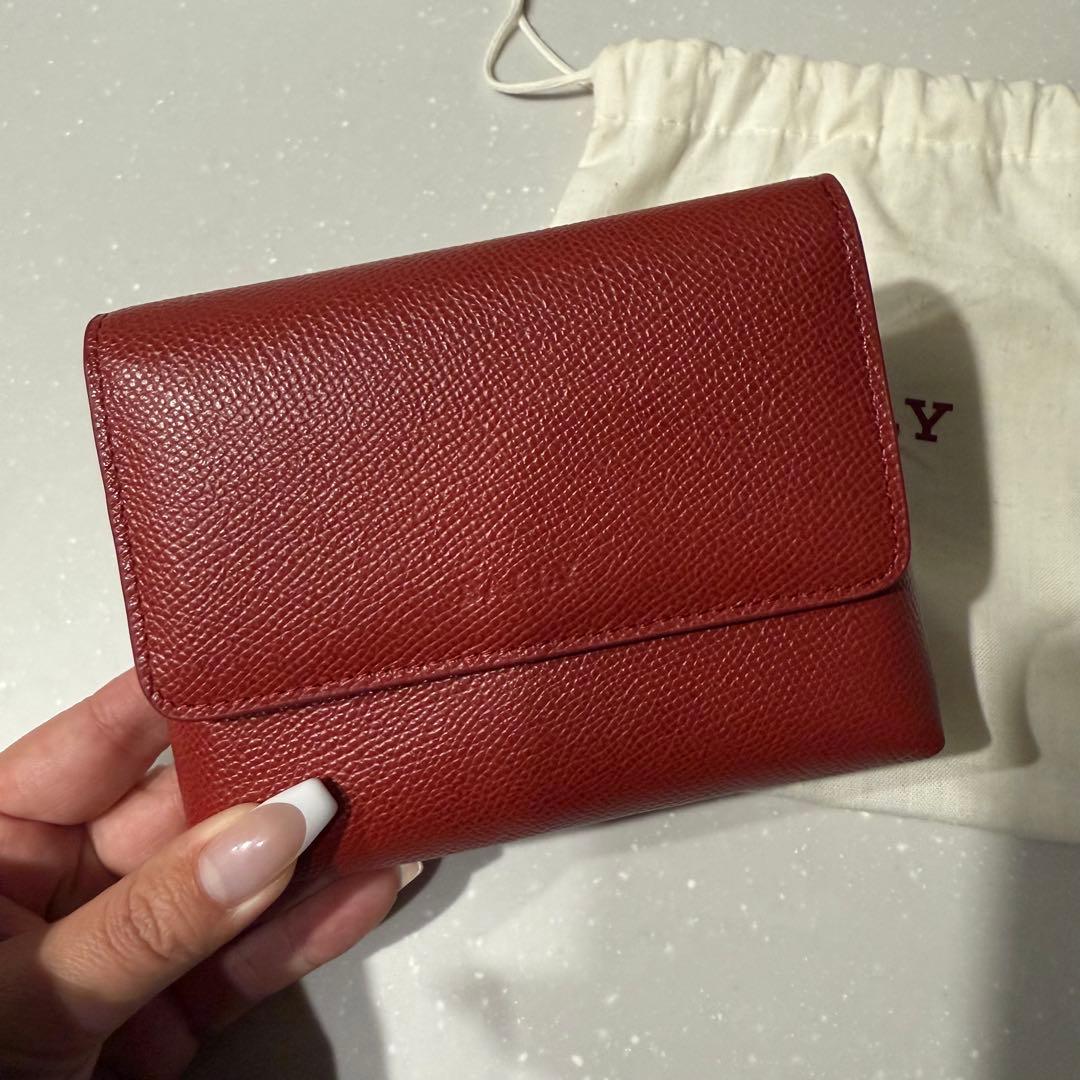 新品未使用　BALLY 赤 レザー 保存袋付き　トランプ