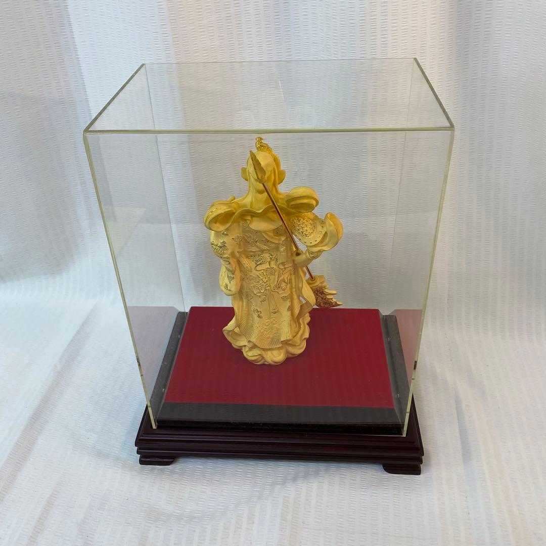 純金仕上げ　関羽様の神像(大)