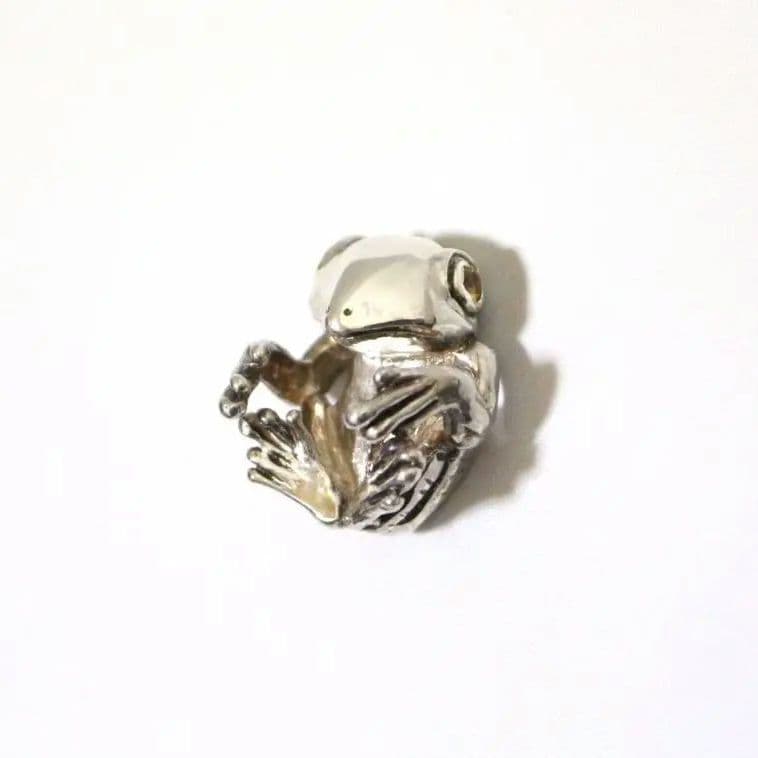 Silver925 カエルペンダント(シトリン)