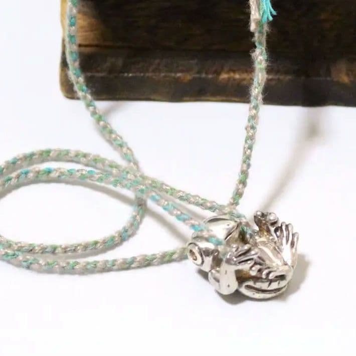 Silver925 カエルペンダント(シトリン)