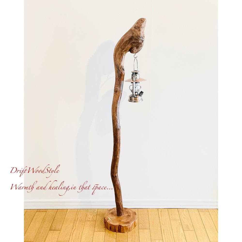 大サイズの天然流木のランプスタンド 置物 北欧 照明 ランタン N6