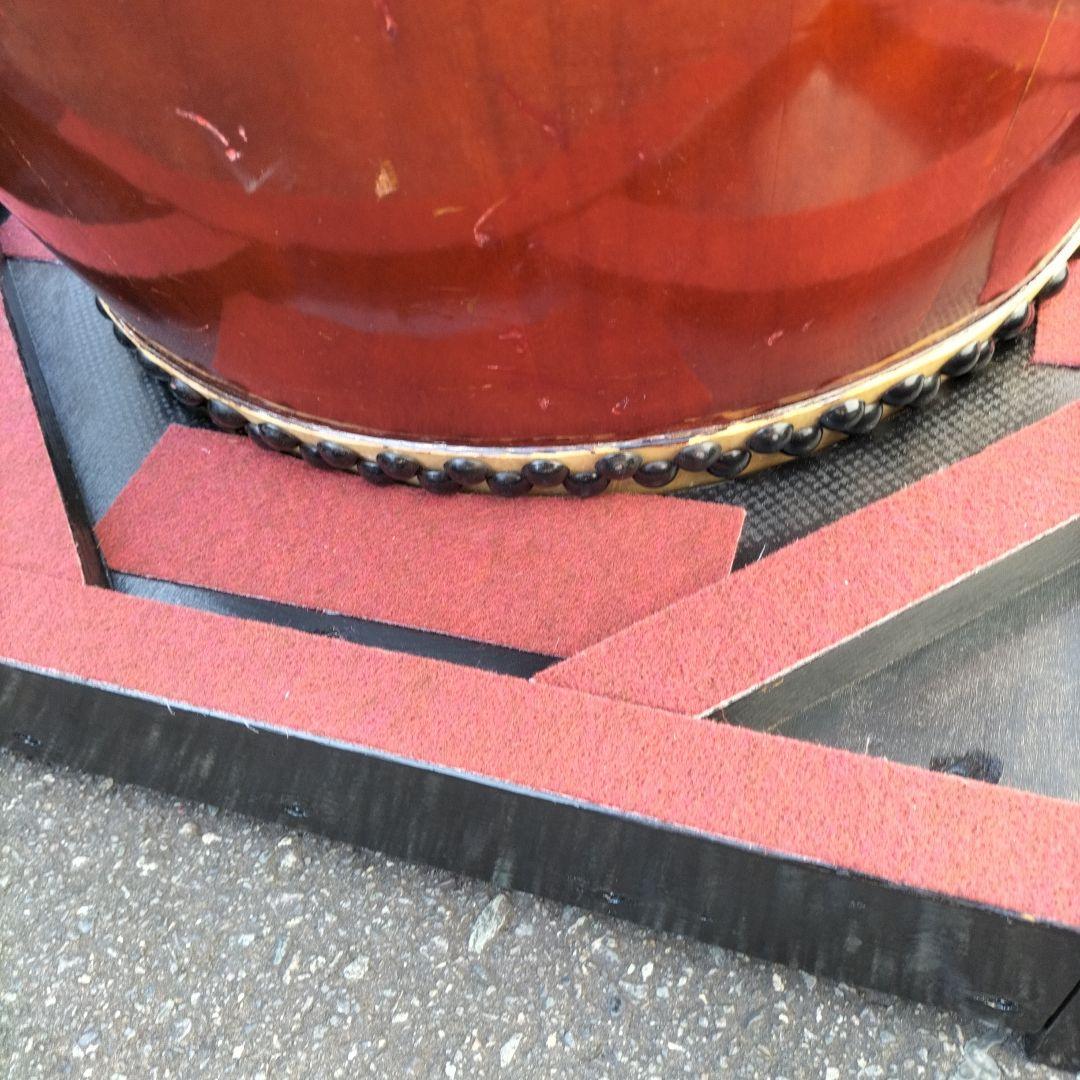 長胴太鼓　桶胴太鼓　平打ち　立奏台　中古品