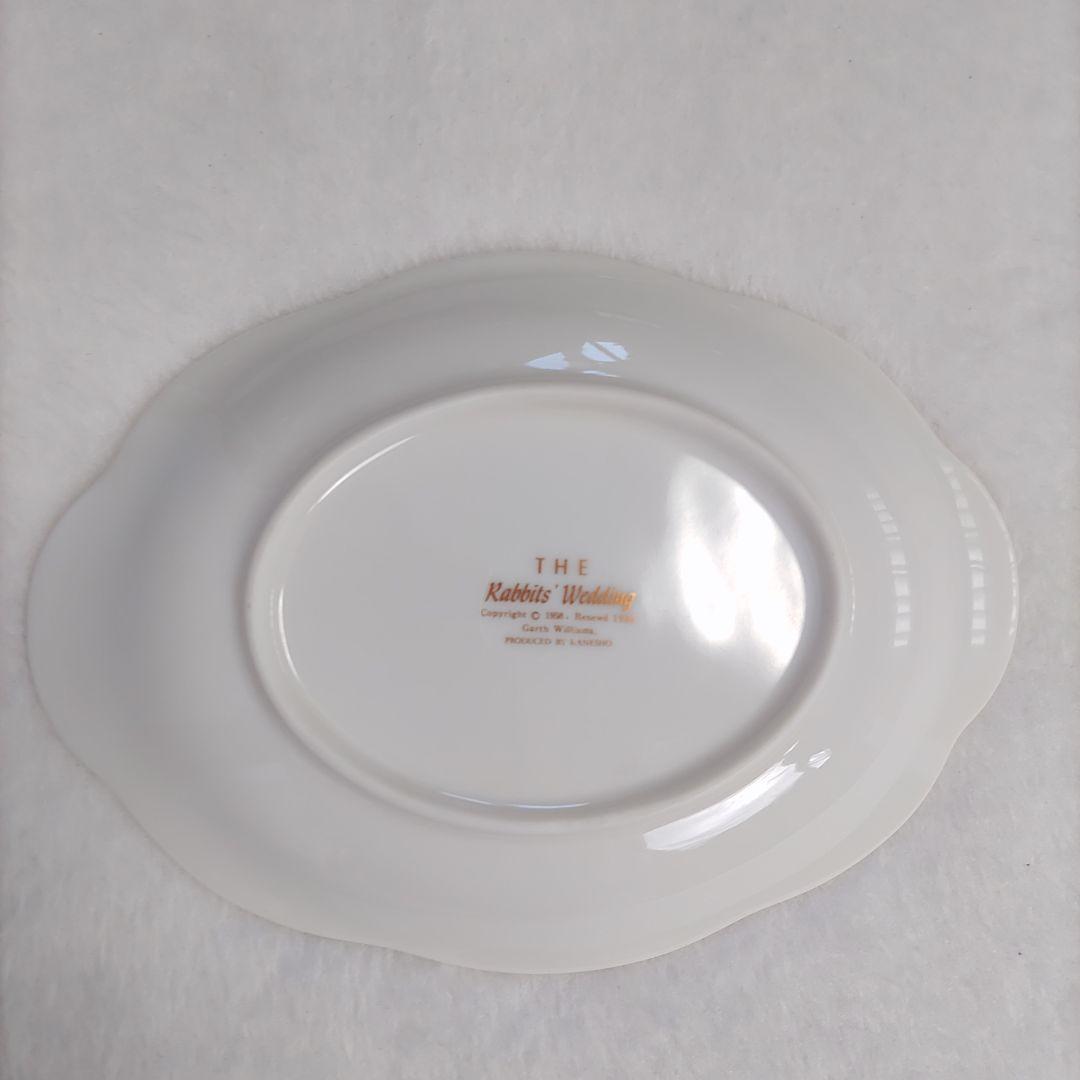 しろいうさぎとくろいうさぎ（白いウサギと黒いウサギ）のお皿5枚セット