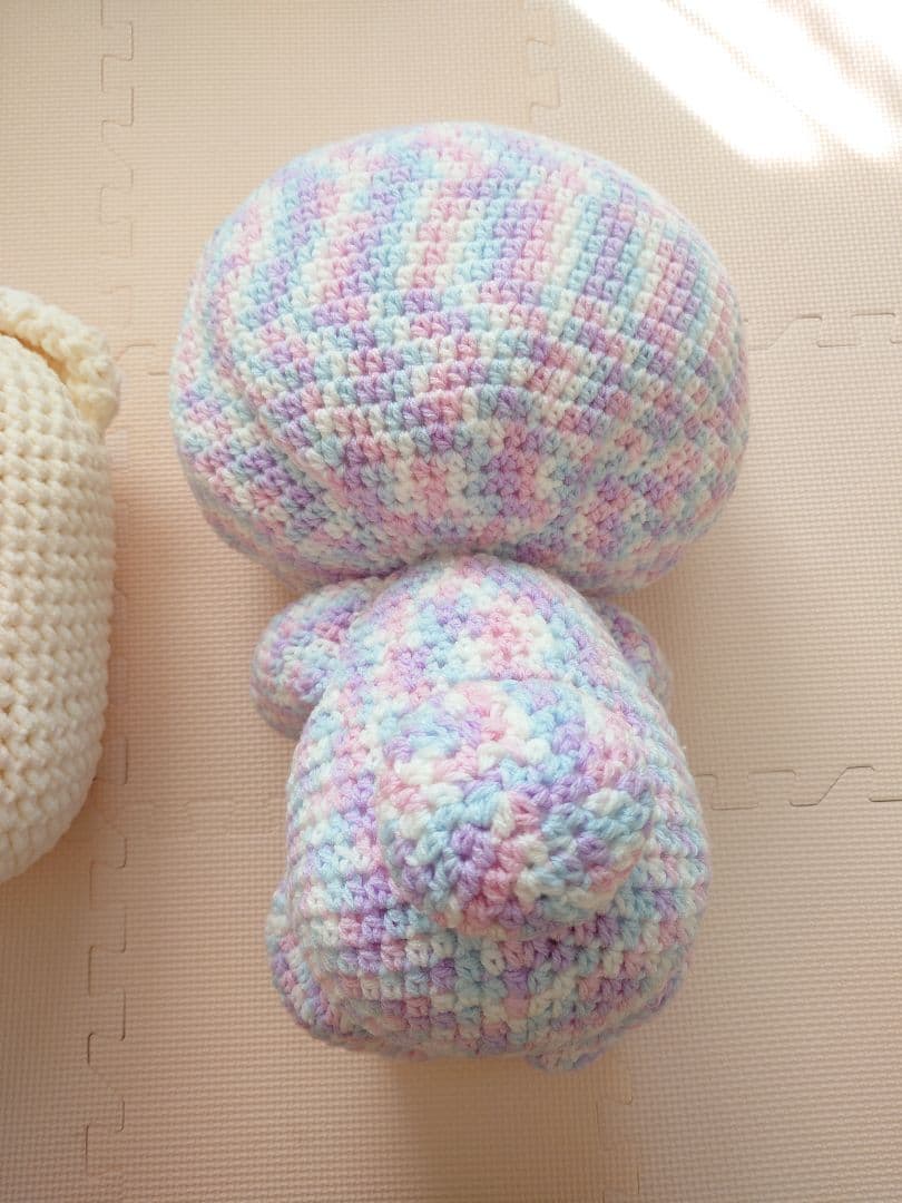 手編みパステルあみぐるみ 約３０cmから50cm