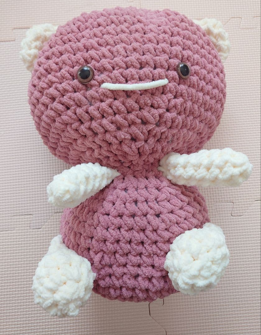 手編みパステルあみぐるみ 約３０cmから50cm