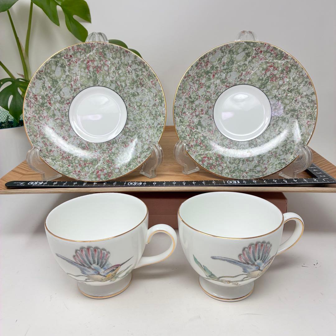 ウェッジウッド ハミングバード ハチドリ　カップ＆ソーサー２客　プレート　皿