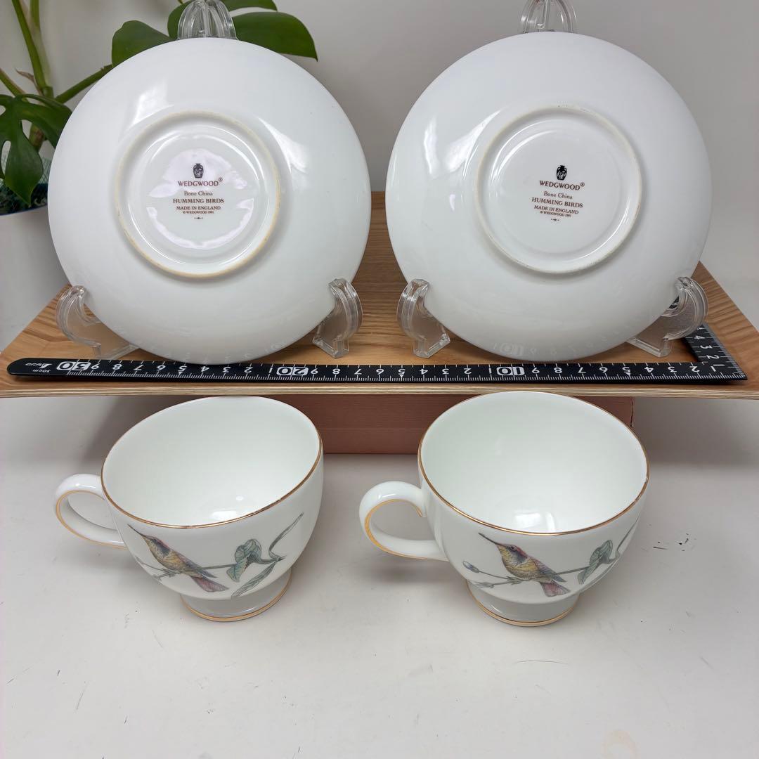 ウェッジウッド ハミングバード ハチドリ　カップ＆ソーサー２客　プレート　皿