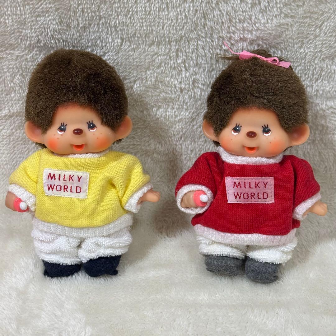 【当時物】80s モンチッチ ベビー セット MILKY WORLD ベッド付