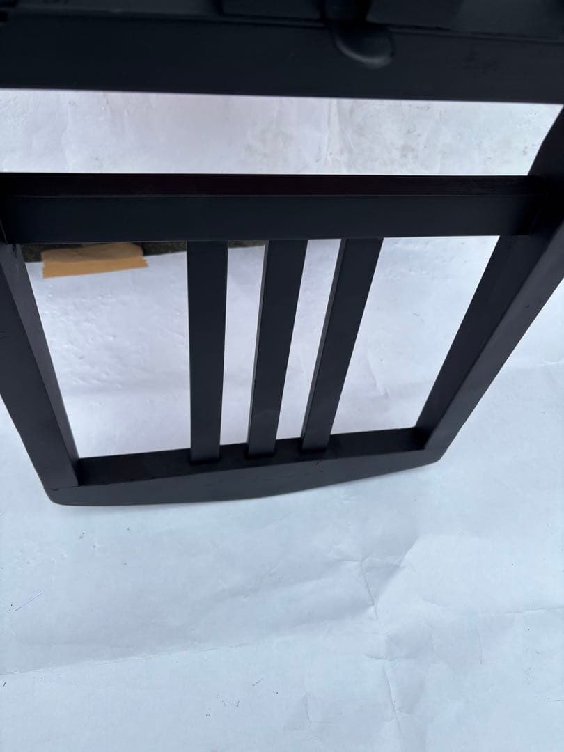 美品背もたれ付ピアノ椅子　可愛いピンク座面足部フェルト付き　春色②