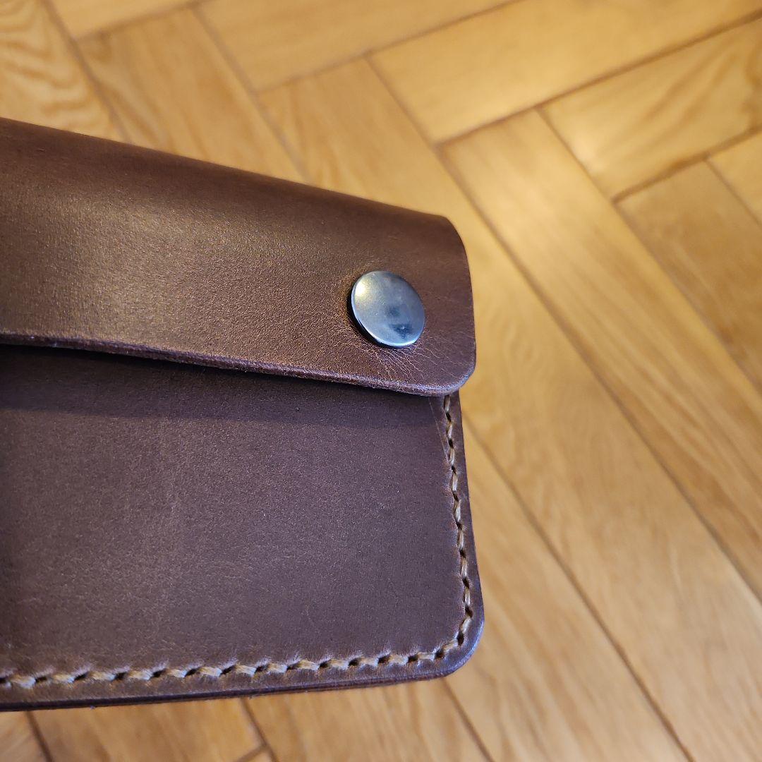 トラッカーウォレット　クロムエクセル　ブラウン　レザー