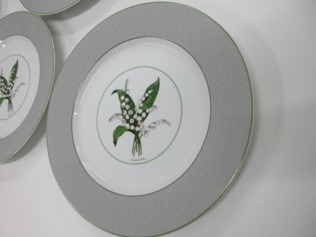 Christian Dior 大皿 3枚セット 27cm 鈴蘭 ミリラフォーレ