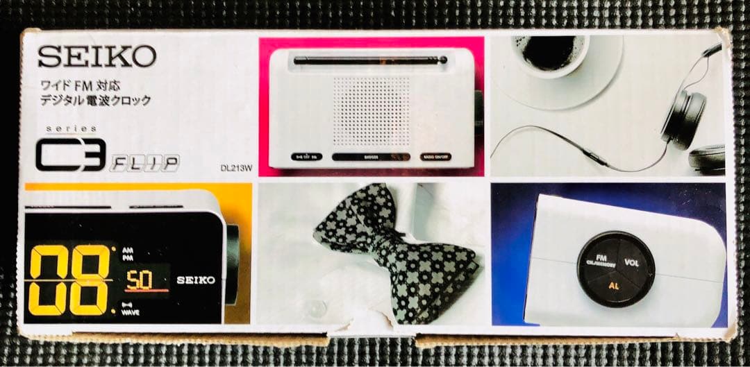 ✴︎SEIKO✴︎ ラジオ付目覚まし時計 ・置き時計 DL213W ・ワイドＦＭ対応