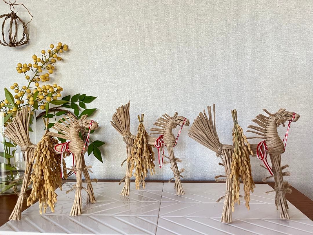藁馬　お正月飾り　干支　インテリア　馬　午