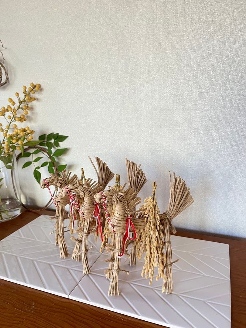 藁馬　お正月飾り　干支　インテリア　馬　午