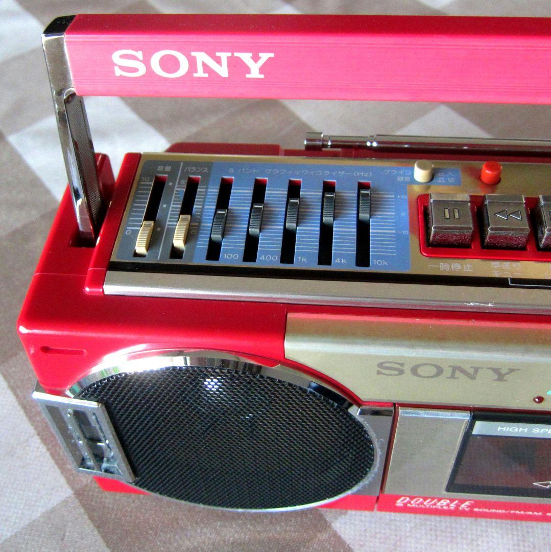 ☆SONY ダブルカセット CFS-W90 赤イイのが可愛い*