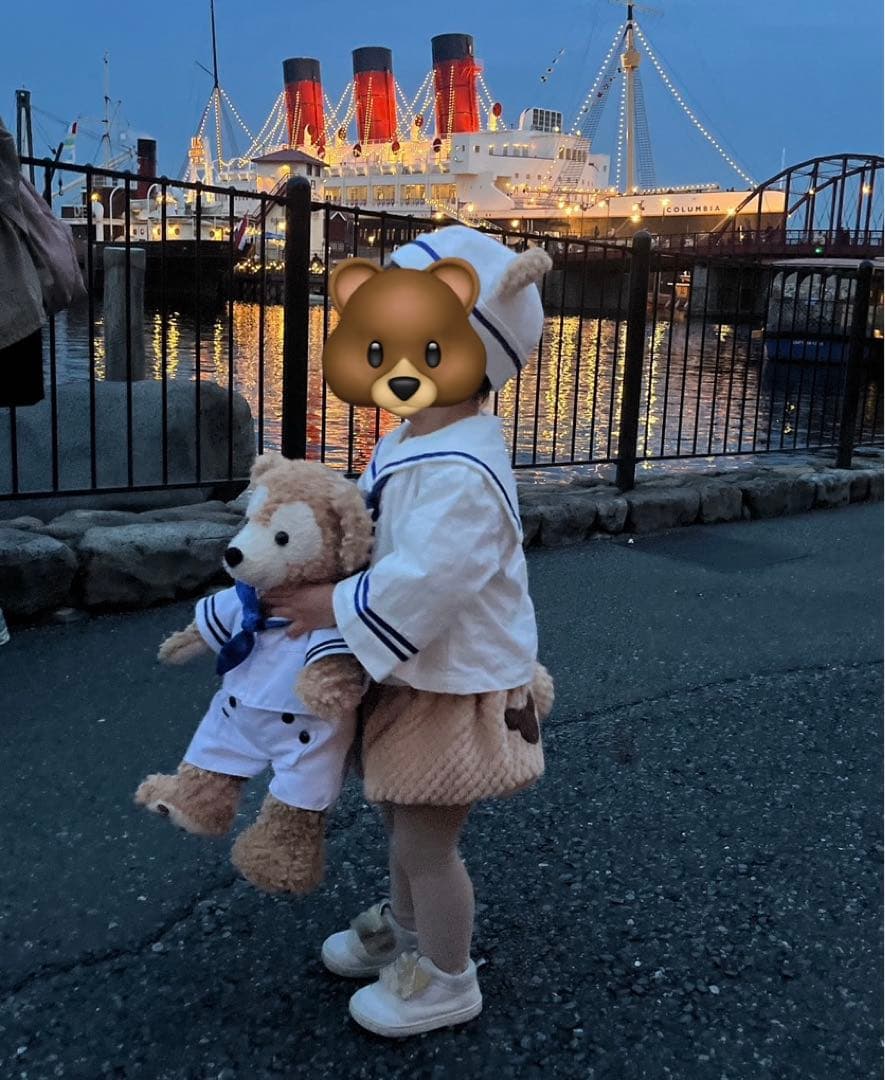 セーラー　コスチューム　白　キッズ　ベビー　くまさん