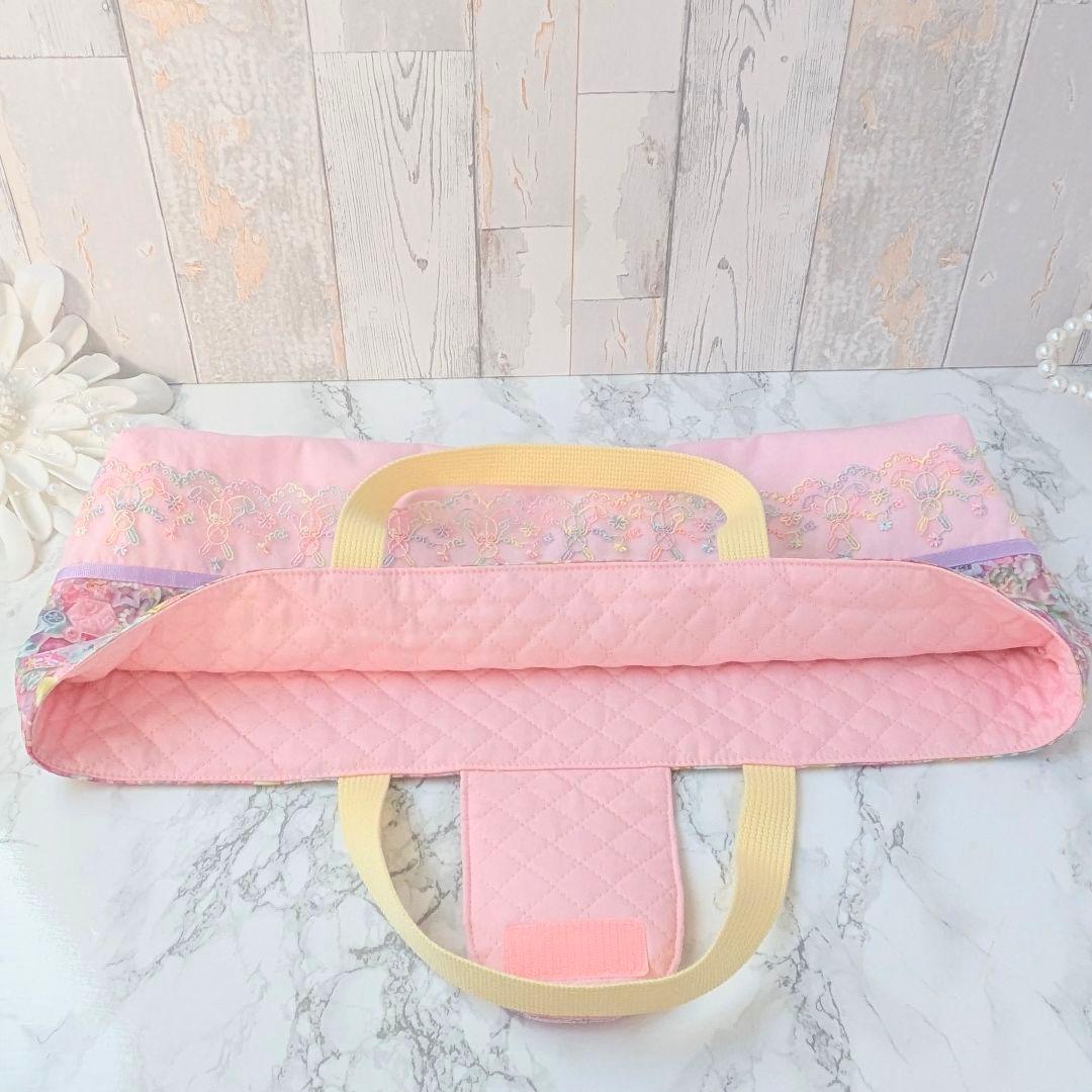 即完売生地✨ピアニカケース 鍵盤ハーモニカバッグ 　シャカシャカ　カラフルパーツ