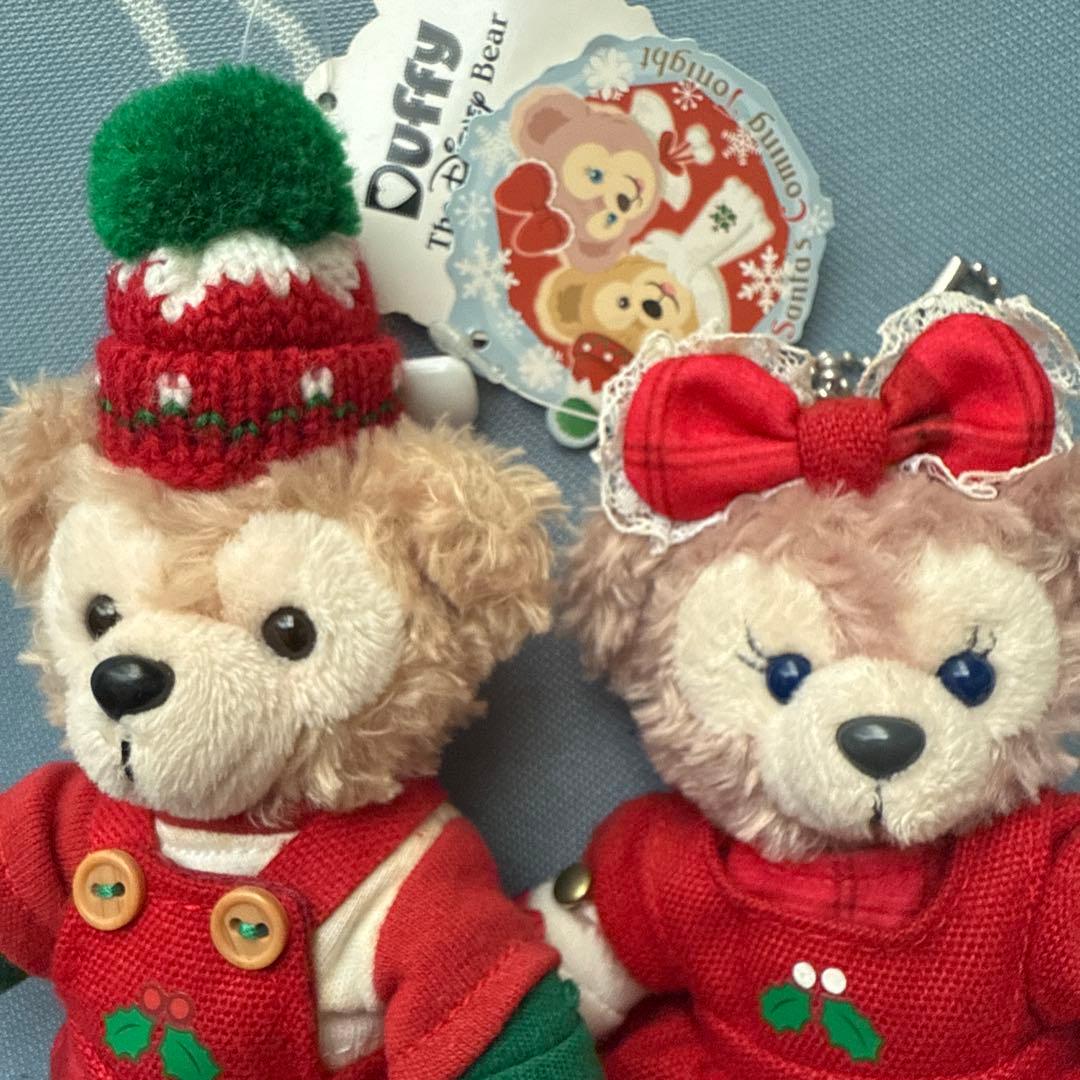ダッフィー♡シェリーメイ ぬいぐるみバッジ2013 クリスマス限定