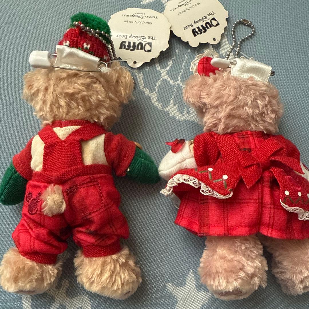 ダッフィー♡シェリーメイ ぬいぐるみバッジ2013 クリスマス限定