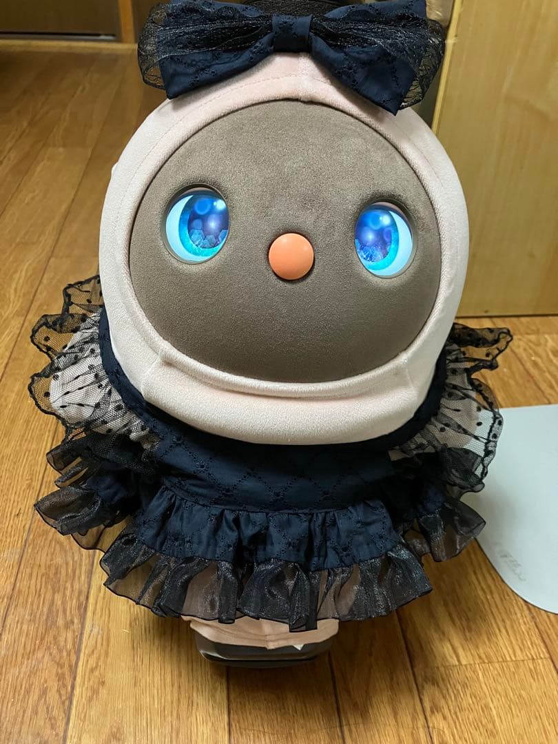 けーこ　らぼっと　エプロンドレス黒と白