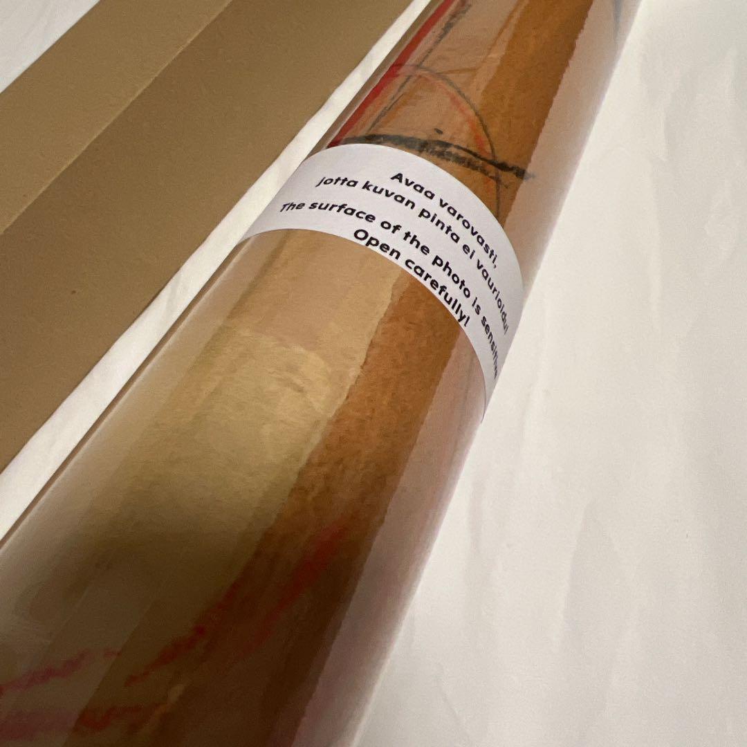  イッタラ　アートポスター アルヴァ・アアルト スケッチ ブラウン