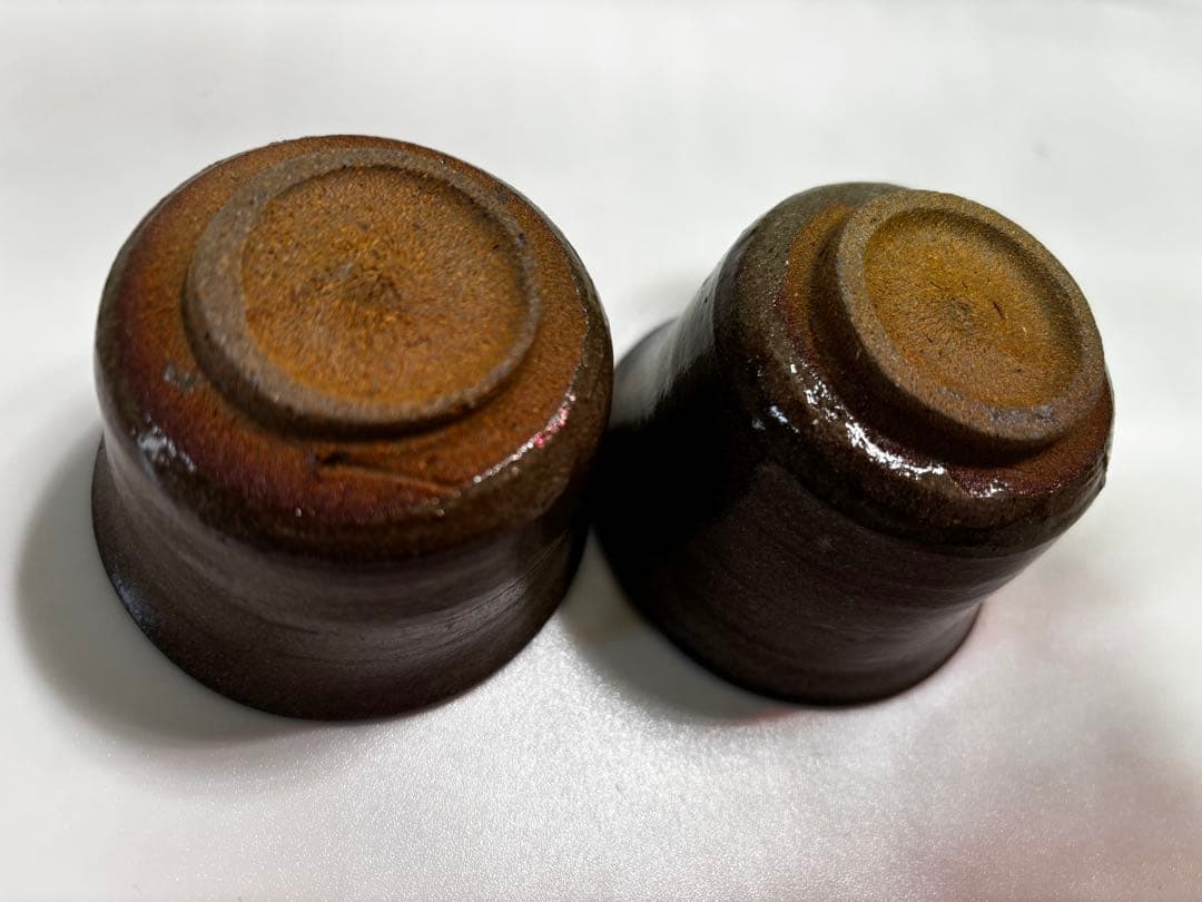 西岡小十　絵唐津（徳利・ぐい呑み2個）