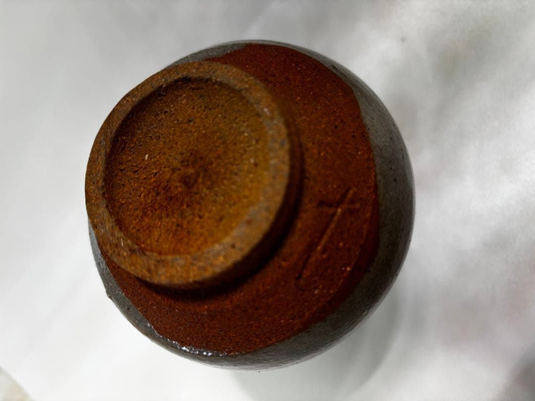 西岡小十　絵唐津（徳利・ぐい呑み2個）