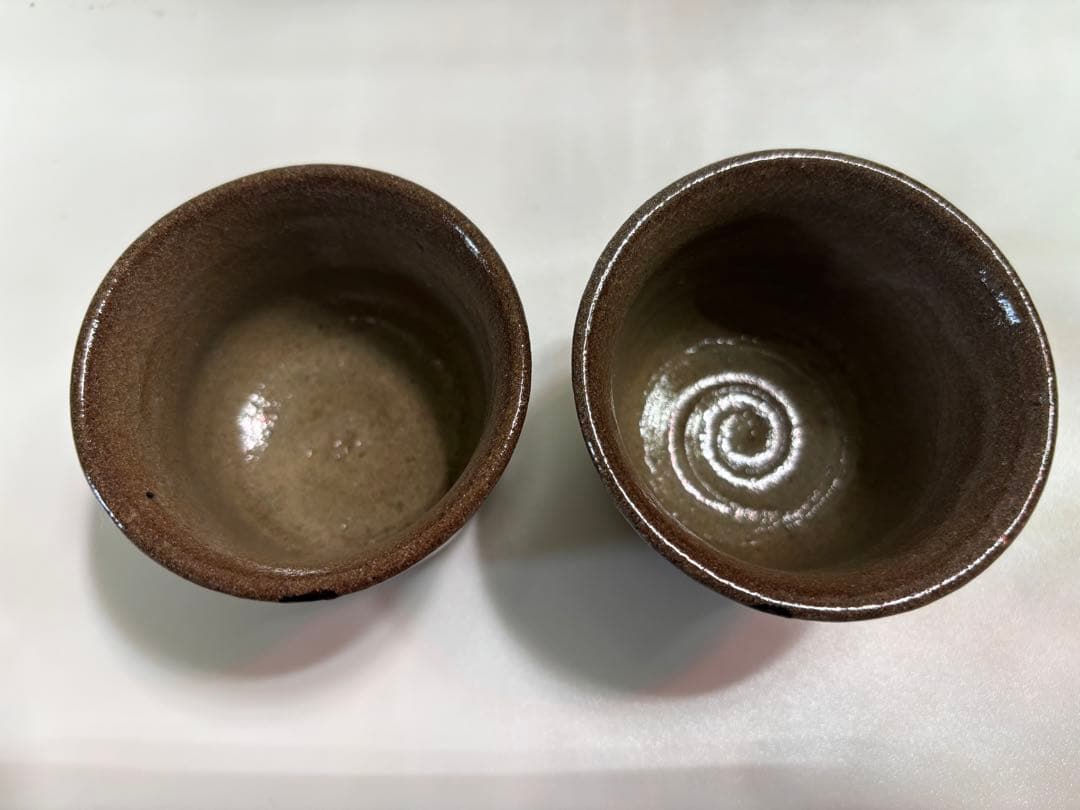 西岡小十　絵唐津（徳利・ぐい呑み2個）