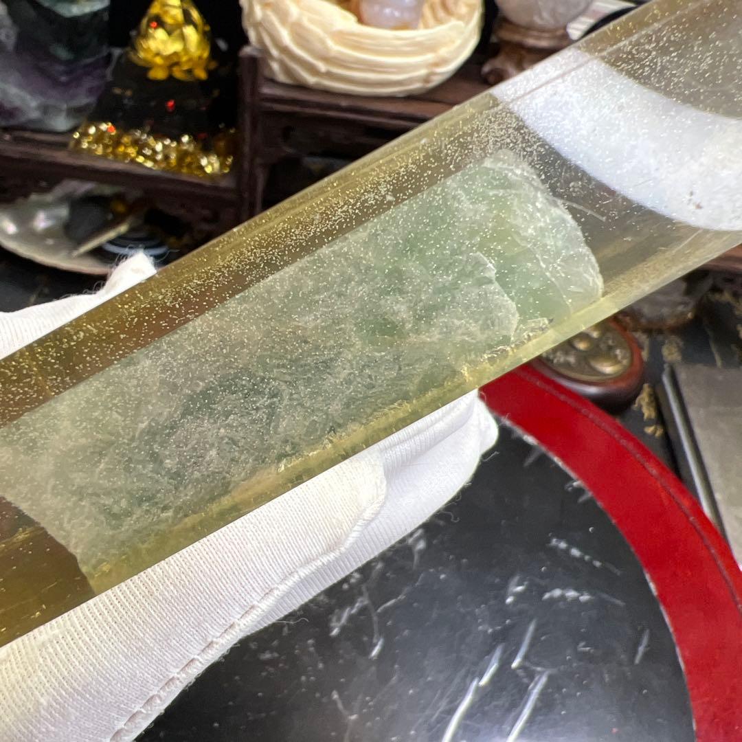 特大 両面 虹色ミネッセントホワイトアンダラ 夢幻 フローライト原石