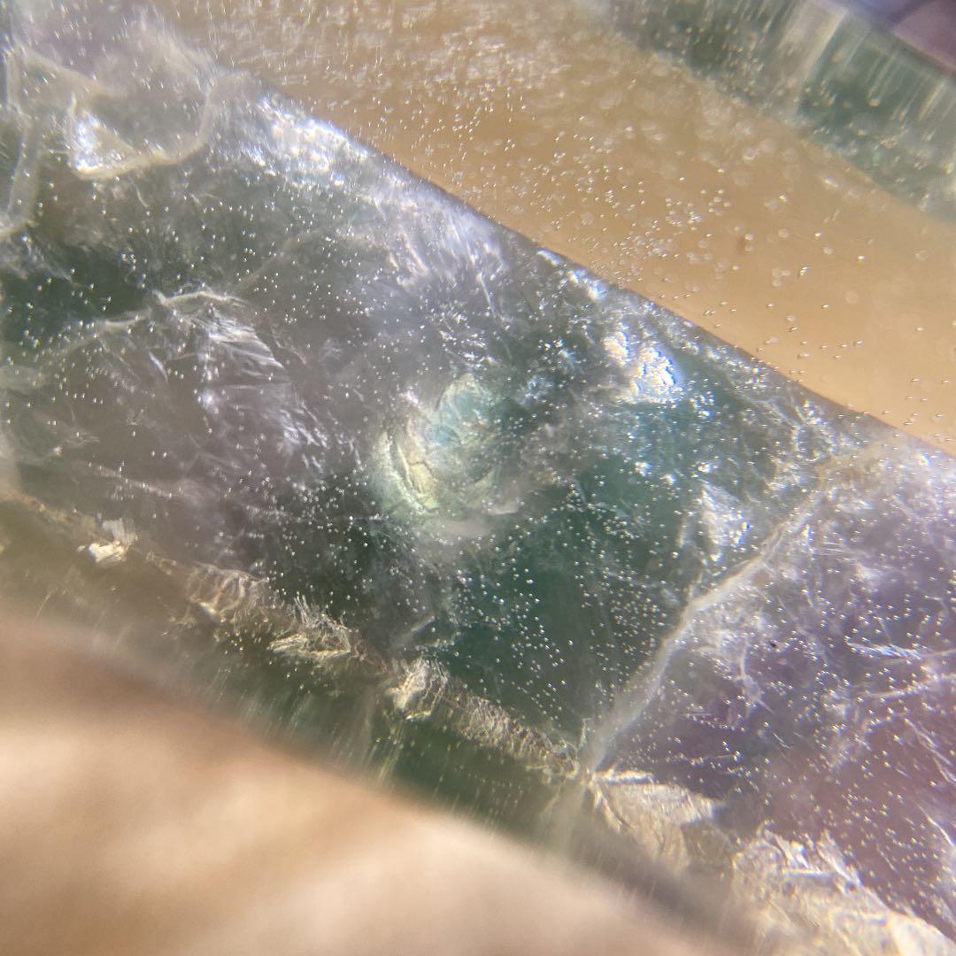 特大 両面 虹色ミネッセントホワイトアンダラ 夢幻 フローライト原石