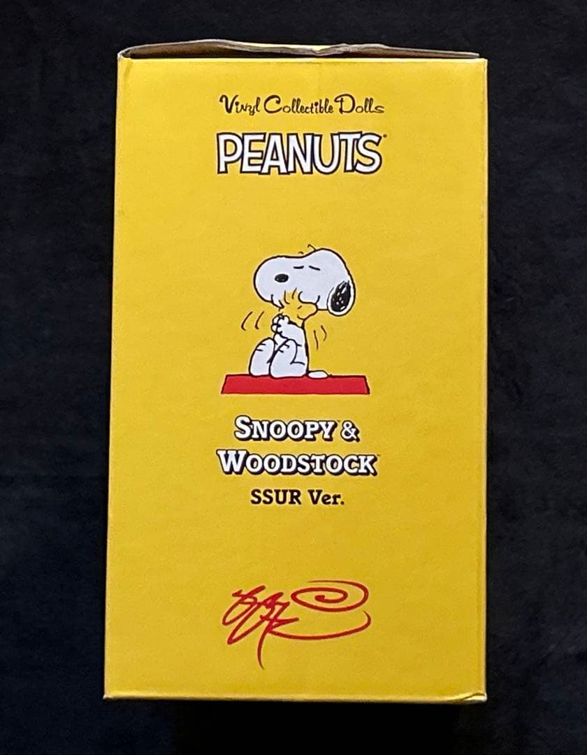 PEANUTS Snoopy & Woodstock 新品 黄 メディコムトイ