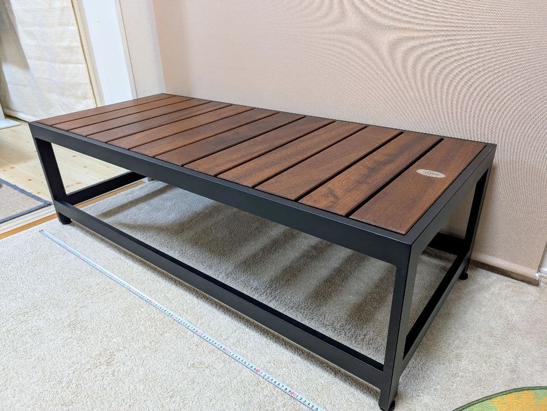 ベンチ椅子　無垢チーク板　美品☆ 引取限定！近辺なら納品相談下さい