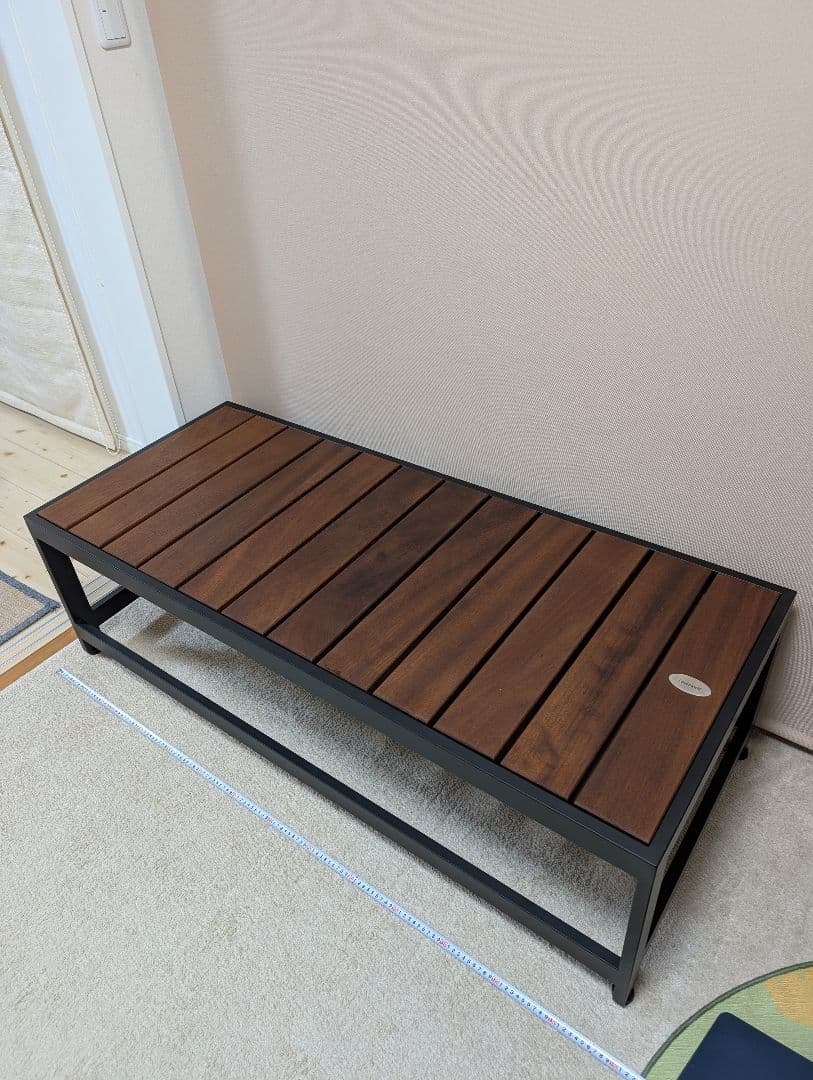 ベンチ椅子　無垢チーク板　美品☆ 引取限定！近辺なら納品相談下さい