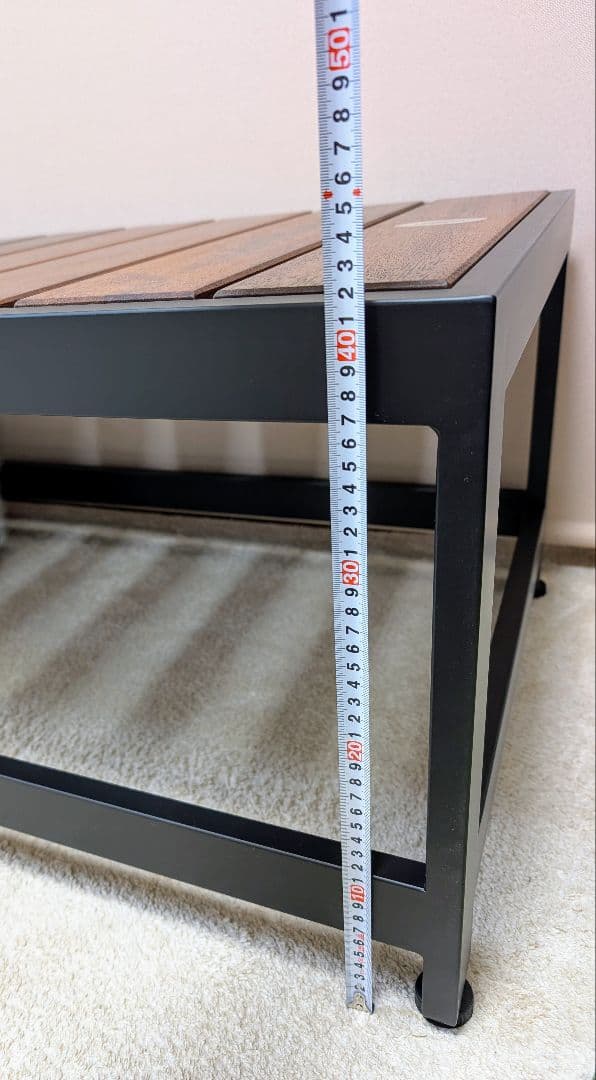 ベンチ椅子　無垢チーク板　美品☆ 引取限定！近辺なら納品相談下さい